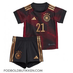 Tyskland Ilkay Gundogan #21 Udebanetrøje Børn VM 2022 Kortærmet (+ Korte bukser)